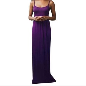 JJ AUTHENTIC PURPLE MAXI DRESS SZ.M/L.